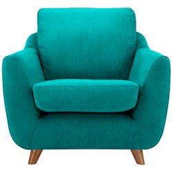 G Plan Vintage The Sixty Seven Armchair Velvet Teal